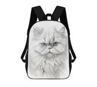 sinyumoney Persian Cat Pencil Drawing Mochila Escolar Para El Trabajo, Negocios, Universidad Y Escuela Para Niñas Y Adolescentes 17inch