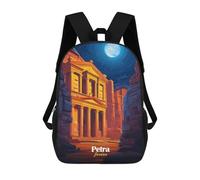 sinyumoney Petra, Jordan Night View Mochila Escolar Para Computadora Para La Escuela/trabajo/viajes Para Niñas, Adolescentes 17inch