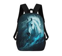 sinyumoney Phantom Steed Mochilas Para Niños Y Estudiantes, Mochilas Escolares Impresas En 3D, Mochilas Para Estudiantes De Primaria Y Secundaria Para Niños Y Niñas 17inch