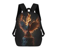 sinyumoney Phoenix Bird Portrait Mochilas Para Niños Mochila Escolar Mochila Escolar Impresa En 3D Para Niños Estudiantes De Primaria Y Secundaria 17inch