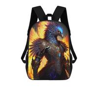sinyumoney Phoenix in Armor Mochila Escolar Infantil Impresa En 3D Para Niños, Mochilas De Viaje, Bolsas Para Libros, Mochila Escolar Infantil 17inch