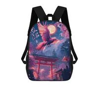 sinyumoney Phoenix in Cherry Blossom Night Mochila Para Niños, Adolescentes Y Estudiantes, Mochilas Para Niñas, Mochilas Para Niños Pequeños, Primaria Y Secundaria 17inch