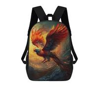 sinyumoney Phoenix Mochilas Impresas En 3D Para Niños 17inch Mochilas De Moda Informales Para El Día A Día, Bolsas De Viaje, Mochilas Informales Para Exteriores Para Niños Y Niñas