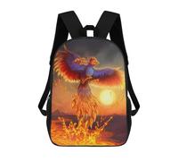 sinyumoney Phoenix Mythology Fire Art Mochilas Para Niños Mochila Escolar Mochila Escolar Impresa En 3D Mochilas Escolares De Moda Para Niños De Primaria Y Secundaria 17inch