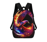 sinyumoney Phoenix Rise Artwork Mochila Infantil Para Niñas Y Niños, Mochila De Día, Escuela Primaria, Perfecta Para La Vuelta Al Cole O Educación Física, Regalos Y Viajes 17inch