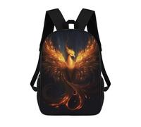 sinyumoney Phoenix Rise Mythical Firebird Art Mochilas Para Niños Y Estudiantes, Mochilas Escolares Impresas En 3D, Mochilas Para Estudiantes De Primaria Y Secundaria Para Niños Y Niñas 17inch