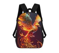 sinyumoney Phoenix Rising Art Print Mochilas Para Niños 17inch Mochila Escolar Mochila Escolar Impresa En 3D Para Niños De Primaria Y Secundaria