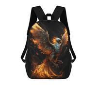 sinyumoney Phoenix Rising Artwork -3 Mochila Escolar Infantil Impresa En 3D, Mochila Informal De Moda Para Niños, Mochila De Viaje De Alta Capacidad Para Libros Para Niños 17inch