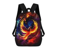 sinyumoney Phoenix Rising Artwork -5 Mochilas Para Niños Mochila Escolar Mochila Escolar Impresa En 3D Para Niños Estudiantes De Primaria Y Secundaria 17inch