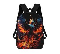 sinyumoney Phoenix Rising Fire Artwork Mochila Escolar Infantil Impresa En 3D, Mochila Informal De Moda Para Niños, Mochila De Viaje De Alta Capacidad Para Libros Para Niños 17inch