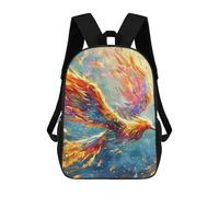 sinyumoney Phoenix Rising Firebird Artwork -1 Mochila Escolar Impresa En 3D 17inch Mochilas De Moda Para Niños, Mochilas Escolares Para Niños De Primaria Y Secundaria