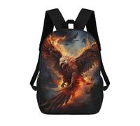 sinyumoney Phoenix Rising Firebird Artwork -6 Mochilas Para Niños 17inch Mochila Escolar Mochila Escolar Impresa En 3D Para Niños De Primaria Y Secundaria