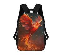 sinyumoney Phoenix Rising Firebird Artwork -8 Mochila Escolar/para Ordenador Portátil Para Colegio/trabajo/viajes Para Camping, Aventuras Al Aire Libre Y Viajes Diarios 17inch