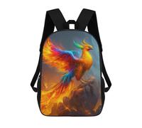 sinyumoney Phoenix Rising Mythical Bird Artwork Mochila Escolar Informal Para El Día A Día, Para La Escuela, El Trabajo Y Los Viajes Para Hombres, Mujeres Y Adolescentes. 17inch