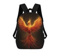sinyumoney Phoenix Rising Mythical Firebird Artwork -1 Mochila Infantil De 17 Pulgadas, Mochila Escolar Con Estampado 3D De Dibujos Animados Para Niños Y Adolescentes.