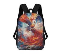 sinyumoney Phoenix Rising Mythical Firebird Artwork -5 Mochilas Infantiles Mochila Escolar Impresa En 3D Para Niños Mochilas De Viaje Bolsas Para Libros Para Niños 17inch Mochila Escolar