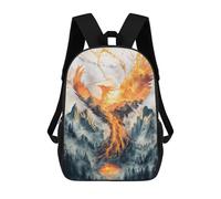 sinyumoney Phoenix’s Rebirth Mochilas Para Niños Mochila Escolar Mochila Escolar Impresa En 3D Para Niños Estudiantes De Primaria Y Secundaria 17inch