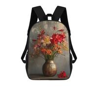 sinyumoney Photo Art Flowers II Mochila Escolar Infantil De Moda Informal Mochilas Infantiles Impresas En 3D Mochila Grande Para Niño 17inch