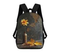sinyumoney Photo Art Flowers III Mochila Escolar Impresa En 3D Mochilas Informales Para Niños Mochila Escolar Impresa En 3D Para Niños De Primaria Y Secundaria 17inch