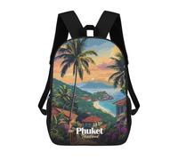 sinyumoney Phuket Thailand Sunset Mochila Escolar Para Niños Y Niñas, Mochila Informal De Viaje, Mochila De Gran Capacidad Para El Día A Día 17inch