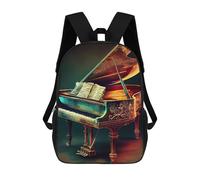 sinyumoney Piano Illustration Mochila Infantil, Mochila Escolar Infantil, Mochilas Escolares Impresas En 3D Para Niños Y Estudiantes Adolescentes 17inch