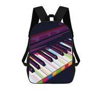 sinyumoney Piano Pop Art Mochilas Para Niños Mochila Escolar Mochila Escolar Impresa En 3D Para Niños Estudiantes De Primaria Y Secundaria 17inch