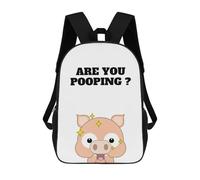 sinyumoney Pig Are You Pooping Animal Mochilas Escolares Resistentes Al Agua Mochila Escolar De Negocios - Perfecta Para Viajes, Trabajo Y Uso Diario 17inch