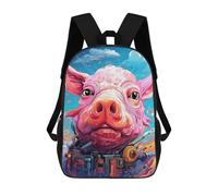 sinyumoney Pig Art Print-1 Mochila Escolar Impresa En 3D 17inch Mochilas De Moda Para Niños, Mochilas Escolares Para Niños De Primaria Y Secundaria
