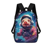 sinyumoney Pig Astronaut in Space Mochilas De 17 Pulgadas Para Niños, Mochilas Escolares Impresas En 3D Para Estudiantes De Primaria Y Secundaria, Para Niños Y Niñas.