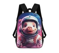 sinyumoney Pig Astronaut in Space Suit-1 Mochila Escolar Para La Escuela Secundaria, Preparatoria, Universidad Y Viajes Para Niños/niñas/adolescentes 17inch
