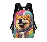 Sinyumoney Pig Astronaut in Space Suit-2 Mochila escolar de gran formato, resistente al agua, para ordenador portátil, para adolescentes, niñas, niños, mujeres y hombres, Estilo 10., 17"