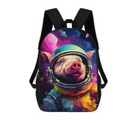 sinyumoney Pig Astronaut in Space Suit-3 Mochila Escolar, Mochila Para Portátil, Mochila Para Niños/niñas/adolescentes 17inch