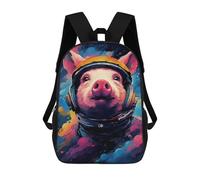 sinyumoney Pig Astronaut Space Helmet-1 Mochila Escolar, Mochila Para Portátil, Mochila Para Niños/niñas/adolescentes 17inch