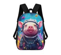 sinyumoney Pig Astronaut Space Suit-6 Mochila Escolar Infantil De 17 Pulgadas Con Estampado 3D De Películas De Anime Para Niños, Mochila De Viaje, Mochila Escolar Infantil