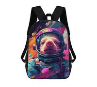 sinyumoney Pig Astronaut Space Suit-7 Mochila Escolar Grande Para Niños, Niñas, Adolescentes, Hombres Y Mujeres 17inch