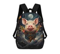sinyumoney Pig in The Sky -1 Mochila Para Niños, Adolescentes Y Estudiantes, Mochilas Para Niñas, Mochilas Para Niños Pequeños, Primaria Y Secundaria 17inch