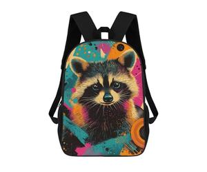 sinyumoney Piggy Pop Art Vibrant Farm Animal Print Mochila Escolar Mochila Escolar Impermeable Mochila para Computadora Para Campus, Actividades Al Aire Libre, Viajes Y Deportes, Colorido retrato de