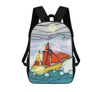 sinyumoney Pinishi Mochila Escolar Infantil Impresa En 3D, Mochila Informal De Moda Para Niños, Mochila De Viaje De Alta Capacidad Para Libros Para Niños 17inch