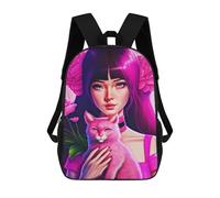 sinyumoney Pink Beautiful Mochila Escolar Impermeable Para Ordenador, Ideal Para El Campus, Actividades Al Aire Libre, Viajes Y Deportes 17inch