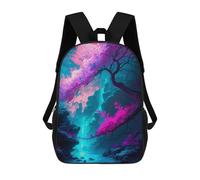 sinyumoney Pink Cherry Blossom Nature Mochila Escolar Grande Resistente Al Agua Para Portátil Para Niñas, Niños Y Adolescentes 17inch