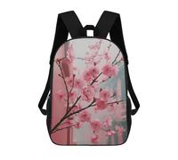 sinyumoney Pink Cherry Blossoms in Bloom Mochila Escolar Impermeable Para Viajes, Mochila Para Ordenador Portátil, Ideal Para Acampar, Aventuras Al Aire Libre Y Viajes Diarios 17inch