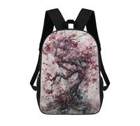 sinyumoney Pink Cherry Mochila Escolar Infantil Impresa En 3D 17inch Mochilas Escolares Para Niños, Estilo Casual Y Moderno, Mochilas De Viaje De Alta Capacidad
