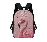 sinyumoney Pink Flamingo Painting Mochilas Mochilas Infantiles Mochila Escolar Mochila Escolar Infantil Impresa En 3D Mochilas De Viaje De Moda Para Niños De Primaria Y Secundaria 17inch