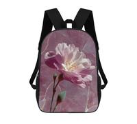 sinyumoney Pink Flower on Marble Background Mochilas Infantiles Mochila Escolar Impresa En 3D Para Niños Mochilas De Viaje Bolsas Para Libros Para Niños 17inch Mochila Escolar