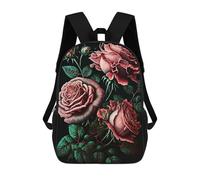 sinyumoney Pink Roses Mochila Escolar, Mochila De Viaje, Mochila Universitaria, Mochilas Para El Campus, Viajes Al Aire Libre, Deportes 17inch