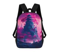 sinyumoney Pink Tree in The Rock Mochila Escolar Infantil Impresa En 3D Para Niños, Mochilas De Viaje De Alta Capacidad, Bolsas Para Libros, Mochila Escolar Infantil 17inch