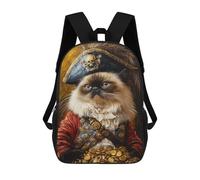 sinyumoney Pirate Cat Treasure Chest-13 Mochila Escolar Ligera Para Aeropuerto Y Universidad Para Niñas Y Adolescentes 17inch