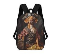 sinyumoney Pirate Dog Treasure Chest-113 Mochilas Infantiles Mochila Escolar Impresa En 3D Para Niños Mochilas De Viaje Bolsas Para Libros Para Niños 17inch Mochila Escolar