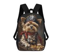 sinyumoney Pirate Dog Treasure Chest-122 Mochila Escolar, Mochila De Negocios, Mochila Impermeable Para Libros, Para Acampar, Aventuras Al Aire Libre Y Viajes Diarios 17inch