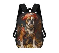 sinyumoney Pirate Dog Treasure Chest-17 Mochilas Escolares, De Viaje Y Universitarias Para La Escuela/trabajo/viajes 17inch